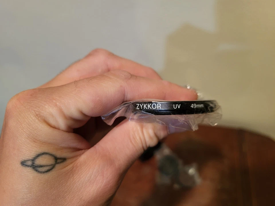 Zykkor 49mm Optical Glass Video Filter Kit ( UV, ND4X, FL-D ) for Camera Lens - Image 2 of 4