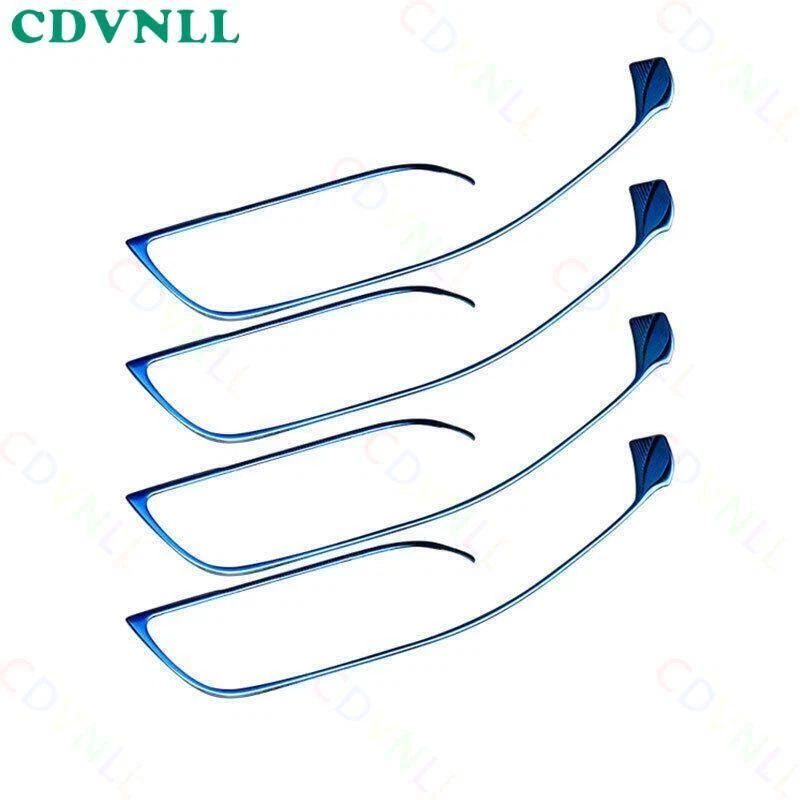 For Audi A3 S3 RS3 2015-2020 Blue Titanium Glass Window Switch Lock Strip Trim - Image 2 of 4