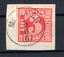 Bavaria 9 Ideal Orststempel K1 Munich Timbrato Luxury Letter Piece (DA4201