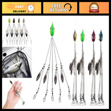 4-Pack 18g 5 Arm Alabama Rig Umbrella Fishing Lures for Bass - Multicolor Baits