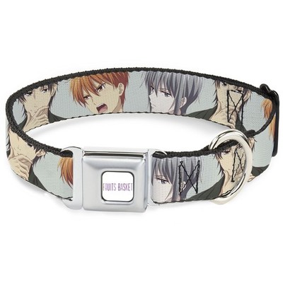 Dog Collar CFBM-FRUITS BASKET Title Logo Full Color White/Purple Fruits Basket K