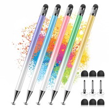 Stylus 5 Pcs ,2-in-1 Stylus Pen for Touchscreen, High Precision and Sensitiv...