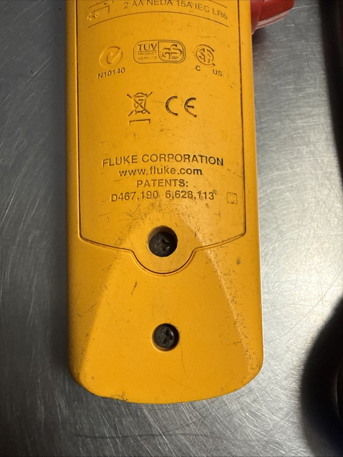 Fluke 902 HVAC Clamp Meter Multimeter True RMS Digital w/Leads Temp Good