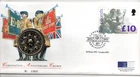 GB 1993 £10 Britannia £5 Crown FDC London SWI PMK WS46694