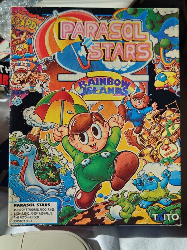 Commodore Amiga. Parasol Stars Rainbow Island 2 . Tested and Working.