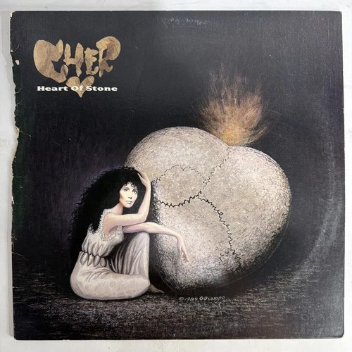 CHER - Heart Of Stone - VG - Ultrasonic cleaned 1989 Vinyl record