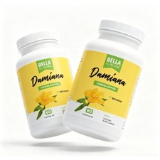 2 Pack All Bella Damiana 60ct Premium Natural...