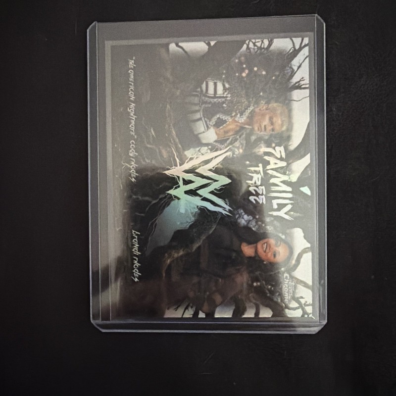 2026 Topps Chrome Wwe Cody Rhodes/Brandi Rhodes Family Tree Insert