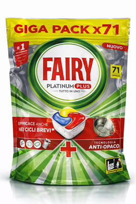 FAIRY Platinum PLUS ALL-in-ONE - Zitrone Spülmaschinentabs Spültabs - 71 Kapseln