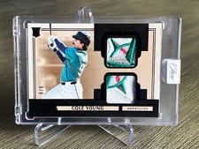 2025 Panini Three and Two COLE YOUNG Prospect Dual Jerseys 🔥/8 RC Rookie Patch