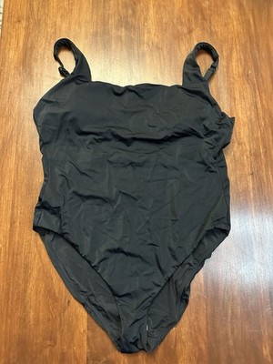 Andie Swim The Rye Black One Piece Swimsuit XL Tags Resort Nylon Spandex
