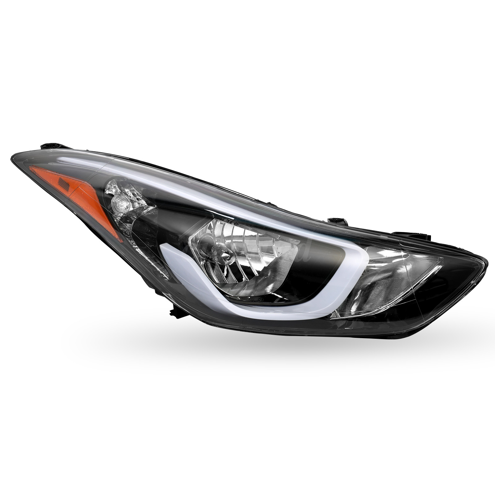 Pair Headlights For 2014 2015 2016 Hyundai Elantra Left & Right Headlamps W/Bulb