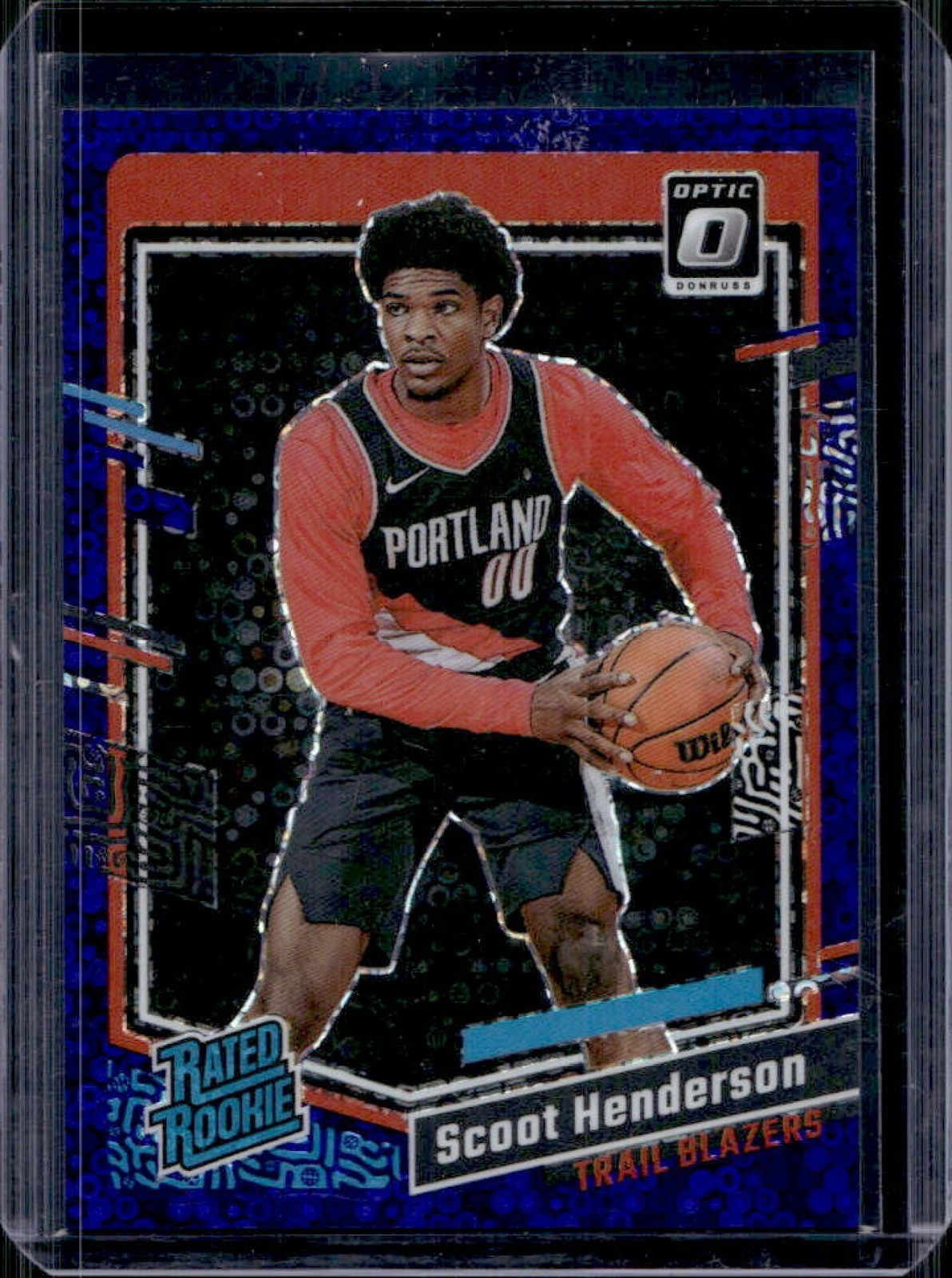 2023-24 Donruss Optic Scoot Henderson Fast Break Purple Prizm Rated Rookie #/99