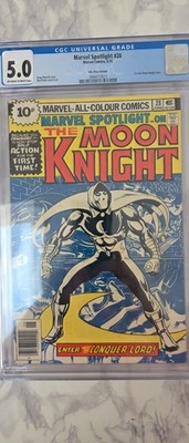 Marvel Spotlight #28 - 1976 | cgc 5.0 | 1st Solo Moon Knight