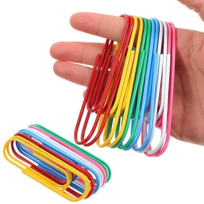 200 Pcs Jumbo Clips, 4 Inch Vinyl Coated 100 mm Extra Large Mega Paperclips M...