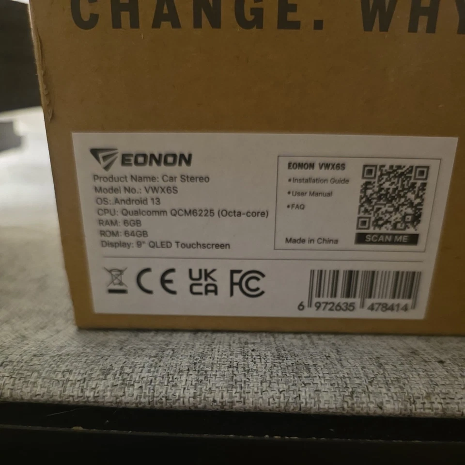 Radio de coche estéreo CarPlay 4G Eonon VWX6S Android 13 6+64 para VW Golf Jetta Passat Foto 2 de 4