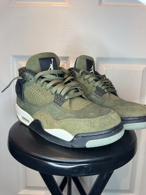Jordan 4 SE Retro Craft Olive Suede Mid Top FB9927-200
