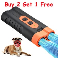 Ultrasonic Dual-Head Dog Repeller Stop Barking Anti Bark Device Rechargeable