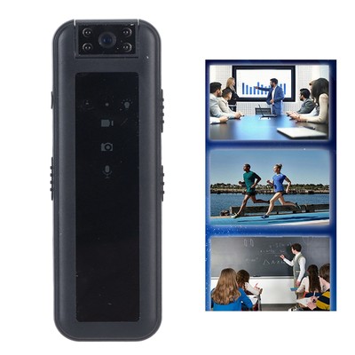 Mini Video Recorder HD Rotatable Lens 600mAh Digital Voice Recorder For Lect Fit
