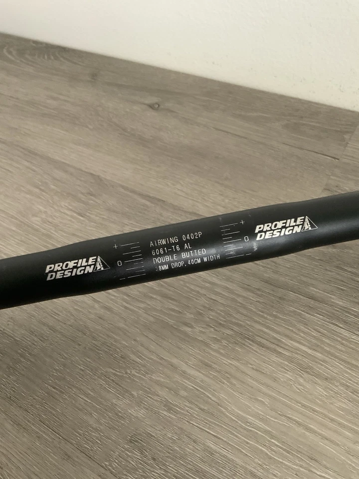 PROFILE DESIGN AIRWING BULLHORN AEROBAR 40 CM C TO C ALLOY CLAMP 26 MM 238 GRAMS - Image 3 of 4