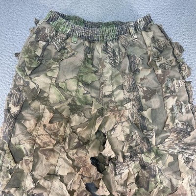 Vintage Cabelas Ghillie Pants Mens Large Realtree Leafy Camo
