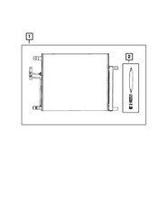 Genuine Mopar Air Conditioning Condenser 68592058AA