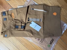 Stio Men's OPR Shorts Brown, Stretch Breathable, Mountain Biking, Size 34