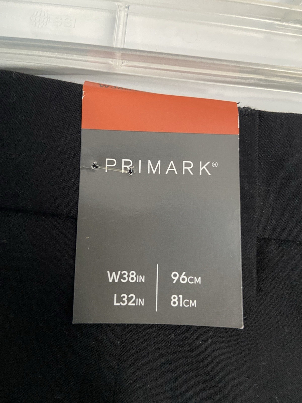 Primark Slim Fit Pants Men's 38W x32L Black Polyester Blend Dress image 5