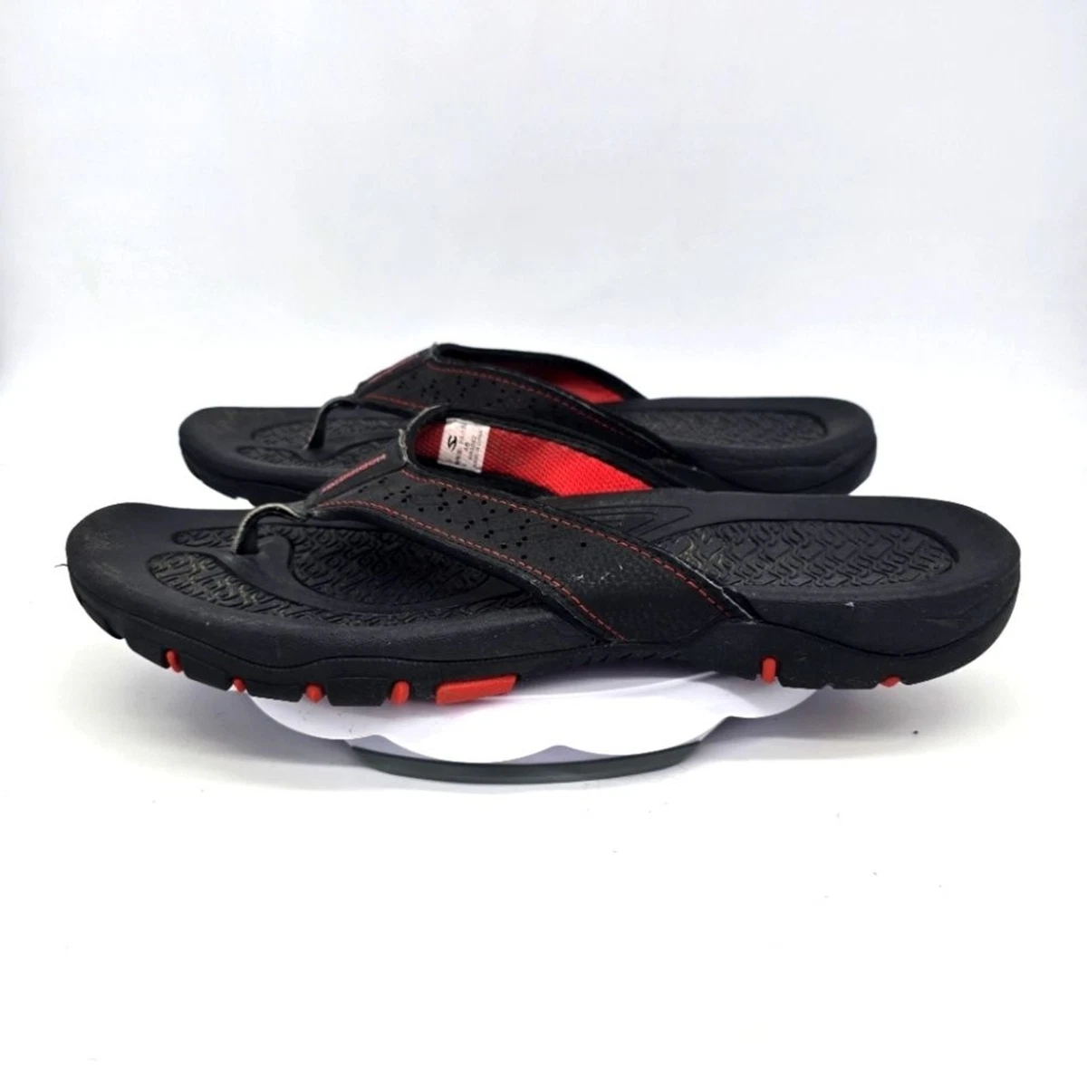 Flip Flop Red Leather Upper Sandals for Men for sale | eBay
