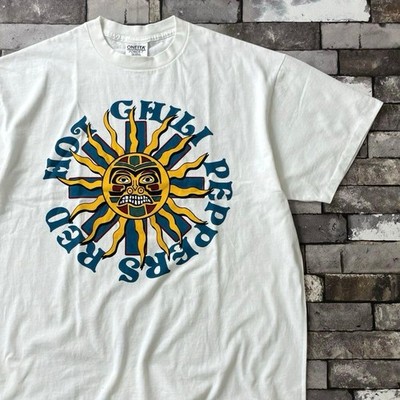 RHCP Red Hot Chili Peppers AeroPlane T-Shirt White XL Rock Band Casual