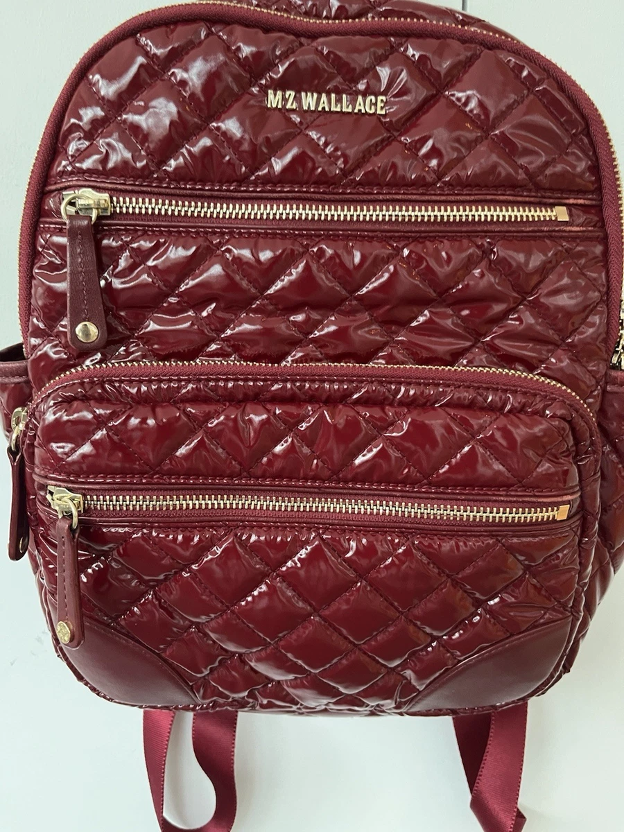 MZ WALLACE Quilted Mini Backpack in Deep Burgundy- Stylish Women’s Bag MZ Wallace | Bags | Mz Wallace City Metro Backpack Quilted  main image 2