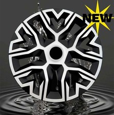 FIAT PUNTO...SET OF 4 x 14" ALLOY LOOK CAR WHEEL TRIMS/COVERS 14 inch  + Badges