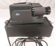 Argus Model 200 Vintage Slide Projector W/Case Works Fan USA Pictures VGC Black