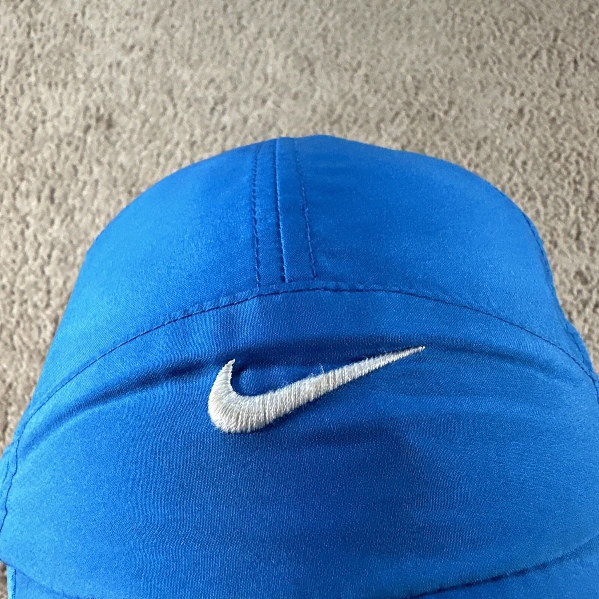 NIKE Hat Cap Men Blue Strapback Tailwind 7 Panel Reflective  display picture 3