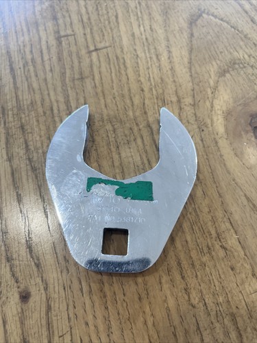 Proto 1-11/16" 1/2" Drive Full Polish Chrome Open End Crowfoot Wrench Great Cond