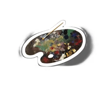 Paint Pallet Sticker Decal