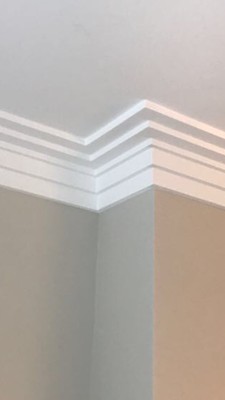 Art Deco Plaster Cornice Coving Double Step Ebay