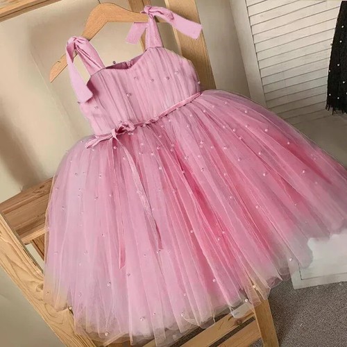 Baby Girl Party Gown Flower Dresses for Wedding 1-5 Years Birthday Kids Clothes - Picture 34 of 35