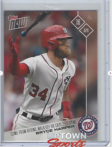 2017 Topps Now 55 Bryce Harper