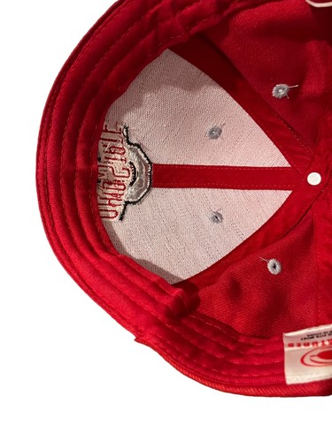 Ohio State Buckeyes Red Baseball Hat Cap Collegiate Licensed Product - Picture 10 of 12