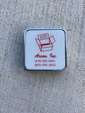 Vintage Barlow Advertising Pocket Tape Measure 6โ Arcan, Inc. Made in USA