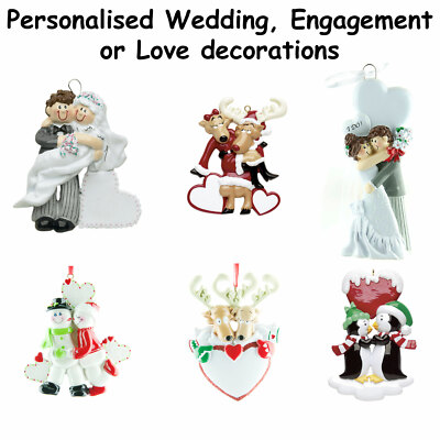 Personalisierte Weihnachtsdeko - Hochzeit, Liebe, Verlobt