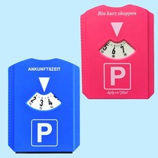 2 Stück Parkscheibe Set Blau & Pink Lady On Tour Geburtstag Geschenke Parkuhr 