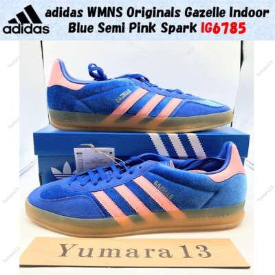 ★adidas★ガゼルインドアスニーカー Blue Semi Pink Spark adidas WMNS Originals Gazelle Indoor Blue Semi Pink Spark