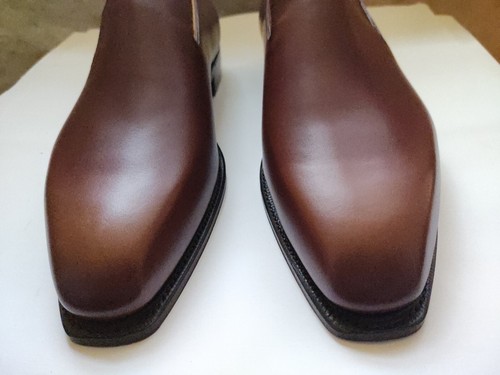 NIB CORTHAY $2250 CHARLIE C-3 BROWN LOAFERS - Picture 9 of 14