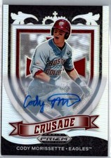 2021 Panini Prizm Silver Refractor Rookie Crusade Auto #C-CM Cody Morissette 