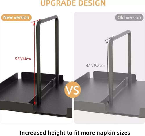 Porta Servilletas para Mesa, Porta Servilletas Metal con Saleros y Pimenteros - Imagen 2 de 5