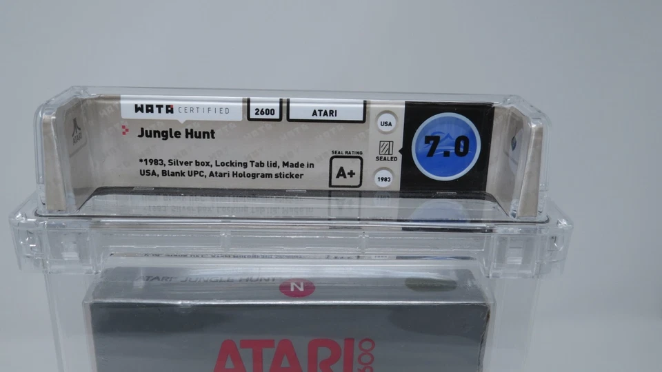 New Jungle Hunt Atari 2600 Sealed Video Game Wata Graded 7.0 A+ Seal! 1988 - Image 3 of 4