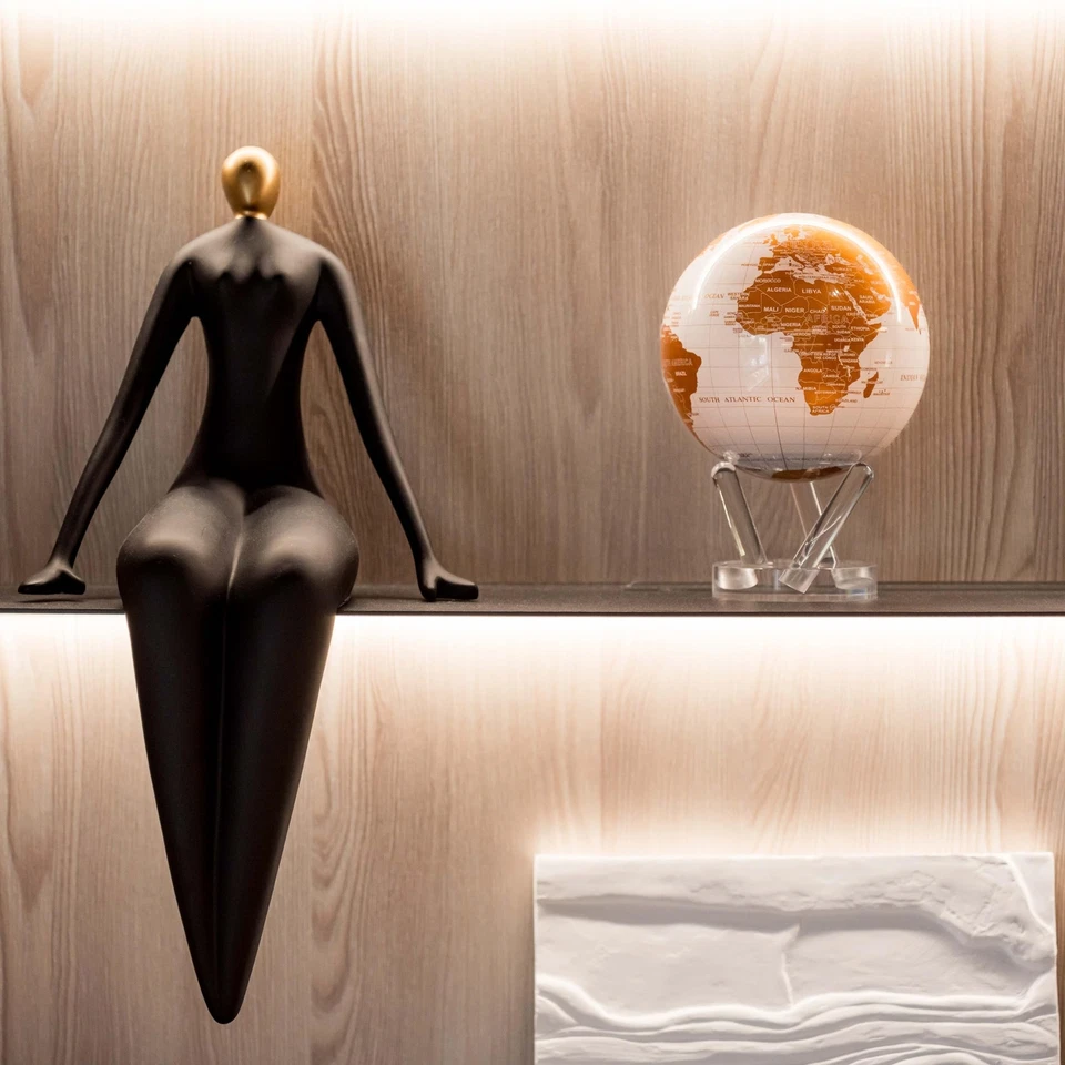 Globo MOVA Metálico Blanco y Dorado 4.5" 4.5" - Blanco y Dorado Foto 3 de 4