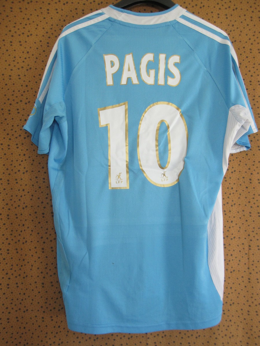 Maillot Olympique De Marseille 2006 – Pagis #10 – Adidas Telecom – Vintage – Taille S